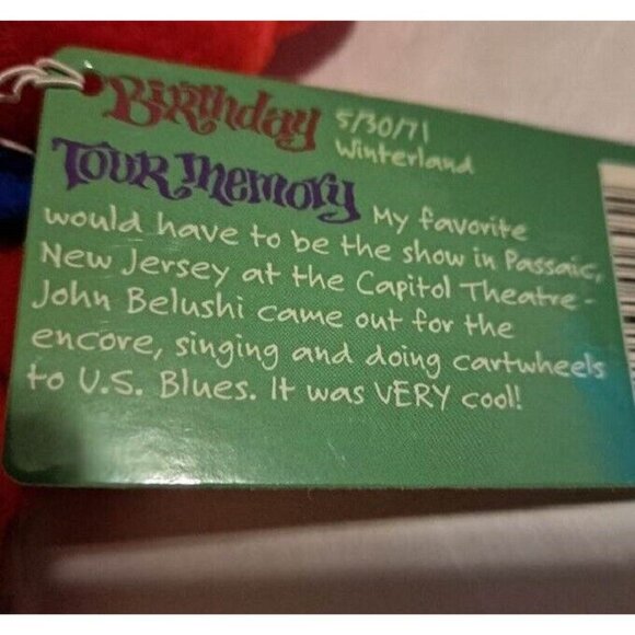 Red Bertha Bear Grateful Dead Beanie Limited Edition Plush Doll Novelty Beanbag - Picture 4 of 4